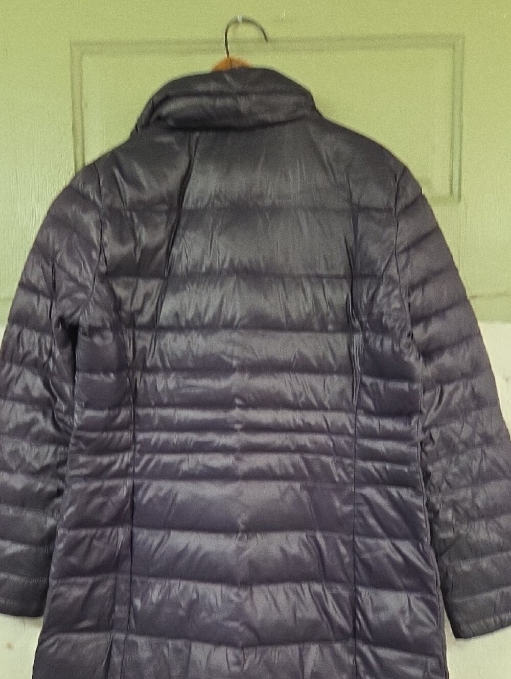 Andrew Marc Women's Black Quilted Long Puffer Jacket Sz Med Down - Picture 7 of 7